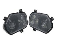 MAMEFVBB Motorcycle Headlight Headlamp LED Headlights With Angel Eye LED Head Lights Front Lamps For Polaris For RZR 800 S 800 4 800 XP 900 2007 2008 2009 2010 2011 2012 2013 2014(2 PCS black)