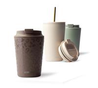 MAMEIDO Insulated Coffee Cup Travel Mug 350ml - Leakproof Coffee Flask BPA-Free, Tumbler for Hot & Cold Drinks (Wild Allure, 0,35l)