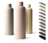 MAMEIDO Insulated Water Bottle 750 ml (Blush Kissed) | 12h hot/24h cold, leakproof & BPA-free, for carbonated drinks, metal water bottle for sports, school, office & outdoor use