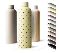 MAMEIDO Insulated Water Bottle 750 ml (Cocoa Soleil) | 12h hot/24h cold, leakproof & BPA-free, for carbonated drinks, metal water bottle for sports, school, office & outdoor use