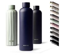 MAMEIDO Insulated Water Bottle 750 ml (Dark Night) | 12h hot/24h cold, leakproof & BPA-free, for carbonated drinks, metal water bottle for sports, school, office & outdoor use