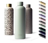 MAMEIDO Insulated Water Bottle 750 ml (Desert Sage) | 12h hot/24h cold, leakproof & BPA-free, for carbonated drinks, metal water bottle for sports, school, office & outdoor use