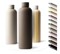 MAMEIDO Insulated Water Bottle 750 ml (Roasted Coconut) | 12h hot/24h cold, leakproof & BPA-free, for carbonated drinks, metal water bottle for sports, school, office & outdoor use