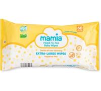 Mamia Extra Large Head to Toe Wipes 60 Pack (Pack of 2)