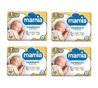 Mamia Size 1 Nappies Newborn 24 Pack, 96 Nappies (4 x 24)
