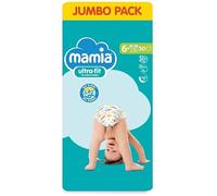 Mamia Size 6+ Nappies (50 Pack) | Extra Absorbent, Leak Lock Pockets & DryFast Technology | Up to 12 Hours Dryness for Day & Night Comfort