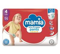 Mamia Ultra-Fit Nappy Pants, Size 4, 8-15kg, 40 Pack, 360° Fit for Active Toddlers