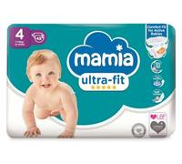 Mamia Ultra-fit Size 4 Nappies, 7-14kg, 48 Count, Fast Absorption