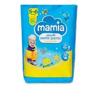 Mamia Ultra-Fit Swim Pants, Size 5-6, 12-18kg, Soft Materials, Protects Without Swelling, 12 Count
