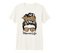 Mamie Life Messy Bun Hair Funny Grandma Premium T-Shirt