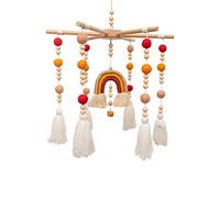 Mamimami Home Baby Mobile for Cot - Wind Chime Kit with Bed Bells and Toys (Orange Rainbow)