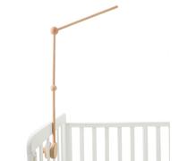Mamimami Home Mobile Stand Wooden for Baby Wooden Crib Mobile Bed Bell Holder Bracket Mobile Holder for Changer Bed Bells and Toys (Without Mobile)