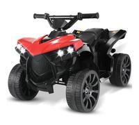 MAMIZO 6V Kids Electric Ride on Car, ATV Quad Bike with MP3 Music Player, Trumpet and LED Lights, USB Charging, Children Vehicle Quad Electric Car 3-5 km/h, for 3 Years Old Boys Girls, Red
