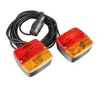 MAMIZO Magnetic 12V Trailer Light 2PCs Tail Light Rear Lights Waterproof Incandescent Trailer Lights, 7m Cable, 7 Pin, 21W for Trailer RV Caravan Van Lorry