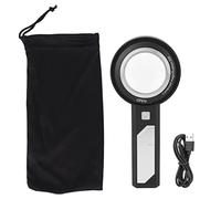 MAMJENNI 8X 20X Magnifying Glass Elderly Portable Handheld Magnifier with LED Light for Reading Identification