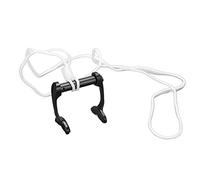 MAMJENNI Anti Lost Adjustable Nose Clip, Split Design with 0.1mm Accuracy, 25 Degree Angle for Reduced Diving Resistance, Skin Friendly Silicone for Ear Pressure Balance Training (Black)