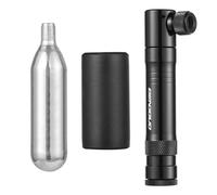 MAMJENNI Bike Tire Repair Kit Portable Multi-Function Vacuum Plug Repair Set with Aluminum Alloy CO2 Inflator Road Mountain Bikes Tire Repair Kit (Black)