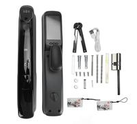 MAMJENNI Door Smart Lock 9 Ways to Unlock Doorbell Remind Anti Pry Alarm Low Battery Remind Aluminum Alloy Door Entry Lock for Villa Home Hotel