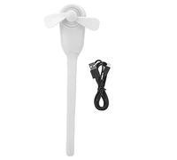 MAMJENNI Electric Versatile Small Portable Fan USB Rechargeable Handheld MultiFunctional Cooler (White)