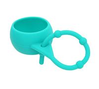 MAMJENNI Golf Ball Protective Holder, Food Grade Silicone, Adjustable Knots, Keychain Attachment, for Secure Storage and Personal Style (Cyan)