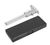 MAMJENNI Metal Vernier Caliper for Precise External, Internal, Depth, Step Measurements, for General Purpose Use with Lock Screw and Dual Reading Scales