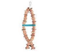 MAMJENNI Parrot Corn Cob Chew Toys Bite Resistant Hanging Bird Chewing Cage Toy for Macaws African Gray Parrots and Other Birds