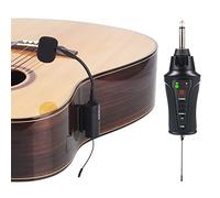 MAMKOES AT-5 Guitar Microphone Wireless UHF Mic Instrument Condenser Pick Up Receiver and Transmitter System for Classical and Acoustic Guitar