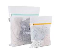 Mamlyn 2 Mesh Laundry Bag for Delicates 1 Medium 1 Small Breathable Wash Fabric, Wash Bags for Delicates, Socks Underwear Hosiery Stockings Bras Lingerie