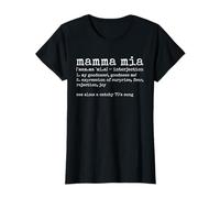 Mamma Mia Italian Dictionary Definition Funny T-Shirt