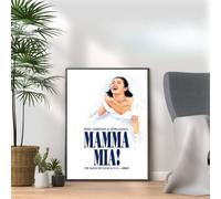 Mamma Mia Poster Print, Musical Print, A4 A3 West End Broadway Theatre Show, Wall Art Deco Special Canvas West End Print, London theatre art frame options (A4 Print Only)