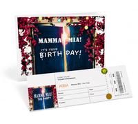 Mamma Mia! The Party Birthday Card with Ticket Style Gift Insert