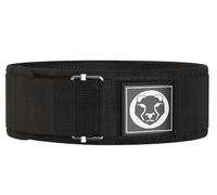 Mammal Strength 4-Inch Nylon Weightlifting Belt - Self-Locking Gym Belt for Cross Fit, Powerlifting, Squats, Deadlifts & Olympic Lifting Black Large