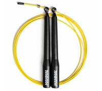 Mammal Strength S2 Speed Jump Rope - Premium Skipping Rope for Strength and Conditioning, Double Unders, Fitness, Fat Loss - As seen in Cross Training, MMA, Boxing, HIIT and Interval Training (Black)