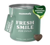 mammaly Fresh Smile - dog dental care snack | dog teeth cleaning products | dental care dogs | dog breath freshener chews | seaweed for dogs teeth | dental chews for dogs - 90 Snacks