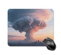 Mammatus Cloud Formation Mouse Pad Square Laptop Mouse Mat Cute Computer Mousepad Keyboard Pad Non-Slip Desk Pads for Gaming Office Work Home 20 * 25cm