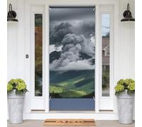 Mammatus Clouds Door Banners for Front Doors, Spring Summer Decorative Door Cover Welcome Porch Banner Decoration Hanging Wall Background for Party Supplies Indoor Outdoor Home Decor