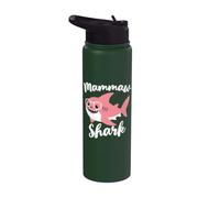 Mammaw Shark Funny Matching Mam-Maw Stainless Steel Insulated Water Bottle