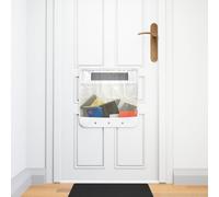MAMMO Letter Box Catcher, Post box Mail Catcher, Letterbox Cage Alternative, Letter Catcher For Front Door, Letter Box Cover for letters & small parcels, Universal, Easy Install, No Tools (Clear)