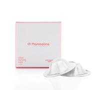 MAMMOLINA The Original Silver Nursing Cups, Silver Nipple Covers Breastfeeding, Nursing Shield, Newborn Essentials Must Haves for Soothe and Protect, 925 Silver(X-Large)