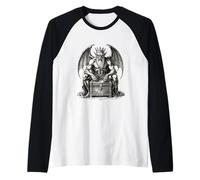 Mammon Demon Riches of Ruin Raglan Baseball Tee