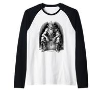 Mammon Demon -The Quiet Weight of Greed Raglan Baseball Tee