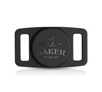 Mammoth Airtag Dog Collar Holder, Strong Dog Airtag Holder is The Perfect Way to GPS Track Your Dog | Uses Apple Technology to Keep Track of Your Dog | Will Not Damage Your Collar - Black (2-Pack)