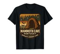 Mammoth Cave Kentucky Shirt Longest Cave Bats Retro Sunset T-Shirt
