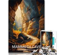 Mammoth Cave National Park Puzzles 1000 Pieces for Teenagers,Challenging Game And Family Play with Fully Interlocking Randomly Shaped Pieces 75x50cm