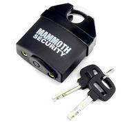 Mammoth Closed Shackle Padlock Hardened Steel Pin 62mm Body Motorcycle Garage Shed Gate Lock