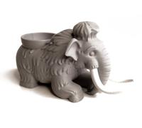 Mammoth Egg Cup Holder Lady Ruby - Novelty Easter Gift Souvenir Soft Boiled Egg Stand Animal Shaped Kitchen Table Accent Family Breakfast Decor Seasonal Ornament (Mister Smokey Mammoth)