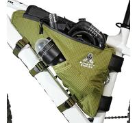 Bike Bag Bicycle Triangle Bag Bike Storage Bag Bicycle Frame Pouch Bag for MTB Road Bike Cycling Bike Accessories Water Resistant Bike Frame Bag (Green)