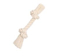Mammoth Flossy Chews 100-Percent Cotton White Rope Bone, Medium, 12-Inch
