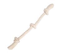 Mammoth Flossy Chews 100 Percent Natural Cotton Rope Dog Toys - Premium White Knot Dog Rope Toy - Interactive Dog Tug Toy - Tug Dog Chew Toy for Medium to Large Dogs - Large 25"
