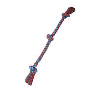 Mammoth Flossy Chews Color 3 Knot Rope Tug - Premium Cotton-Poly Tug Toy for Dogs - Interactive Dog Rope Toy - Tug Dog Chew Toy for Large -X-Large Dogs - X-Large 36”